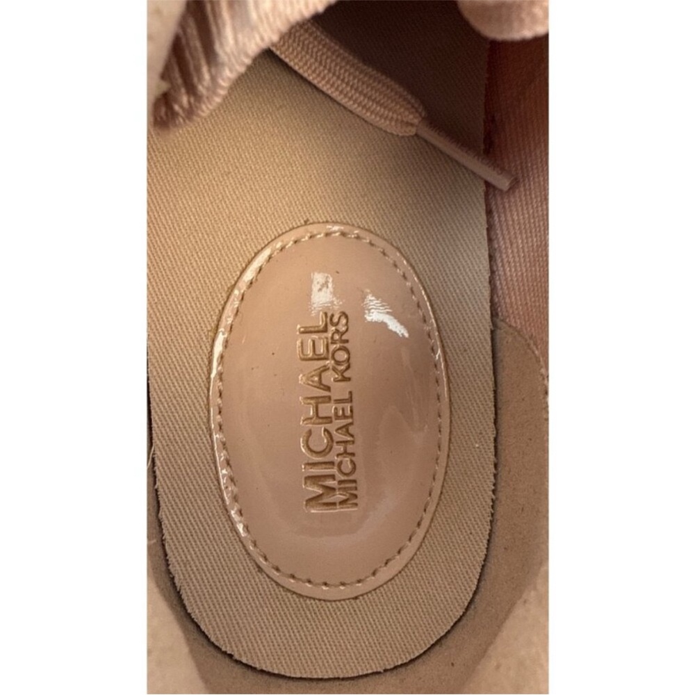Michael Kors Women's Blush Sneakers with Gold Accents - Picture 6 of 7